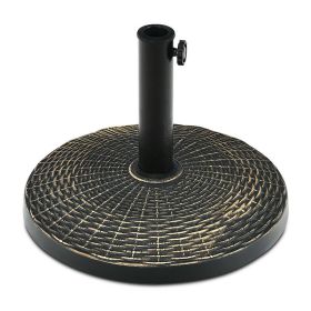 Patio Heavy-Duty Outdoor Stand Bronze Umbrella Base - Bronze A - Umbrella Stands & Bases