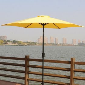 9' Pole Umbrella With Carry Bag, Yellow - as Pic