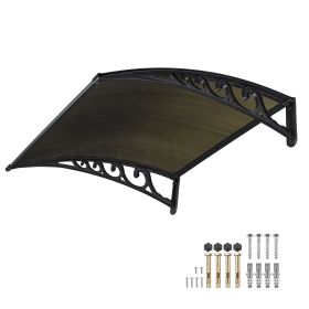 100x100 5mm PC Hollow Sheet Awning - US