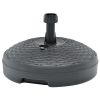 Umbrella Base Sand/Water Filled 5.3 gal Anthracite Plastic Rattan - Anthracite