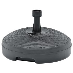 Umbrella Base Sand/Water Filled 5.3 gal Anthracite Plastic Rattan - Anthracite