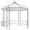 Gazebo 118.1"x114.2" White Round - White
