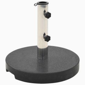 Parasol Base Granite 44.1 lb Round Black - Black