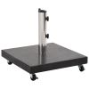 Parasol Base Granite 66.1 lb Square Black - Black