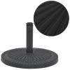 Parasol Base Resin Round Black 30.9 lb - Black