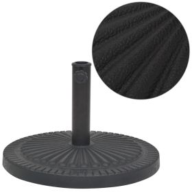 Parasol Base Resin Round Black 30.9 lb - Black