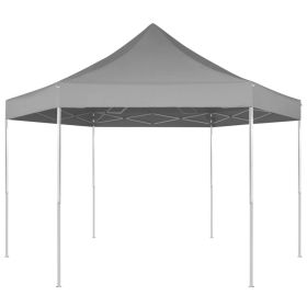 Hexagonal Pop-Up Foldable Marquee Gray 11.8'x10.2' - Grey