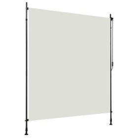 Outdoor Roller Blind 78.7"x106.3" Cream - Cream