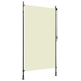 Outdoor Roller Blind 47.2"x106.3" Cream - Cream