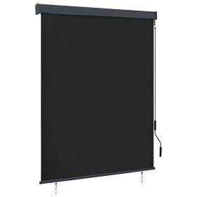 Outdoor Roller Blind 55.1"x98.4" Anthracite - Grey