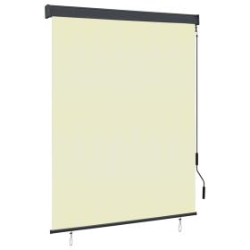 Outdoor Roller Blind 55.1"x98.4" Cream - Cream