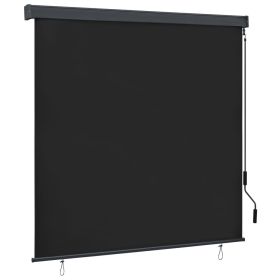 Outdoor Roller Blind 63"x98.4" Anthracite - Grey