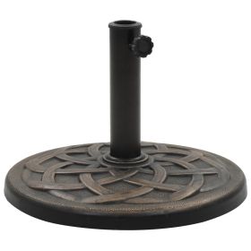 Parasol Base Round Polyresin 41.9 lb Bronze - Grey