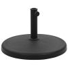 Parasol Base Round Polyresin 41.9 lb Black - Black
