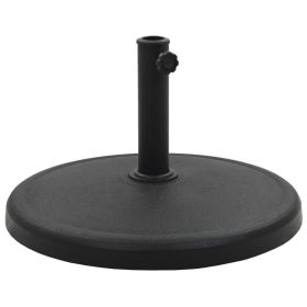 Parasol Base Round Polyresin 41.9 lb Black - Black