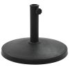 Parasol Base Round Polyresin 22 lb Black - Black