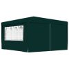 Professional Party Tent with Side Walls 13.1'x13.1' Green 0.3 oz/ft² - Green
