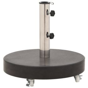 Parasol Base Granite 66.1 lb Round Black - Black