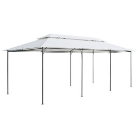 Gazebo 236.2"x117.3"x106.3" White 0.6 oz/ft² - White