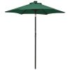 Parasol with LED Lights Green 78.7"x83.1" Aluminum - Green