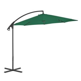 Cantilever Umbrella with Steel Pole 118.1" Green - Green