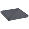Umbrella Weight Plate Black Granite Square 33.1 lb - Black