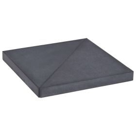 Umbrella Weight Plate Black Granite Square 33.1 lb - Black