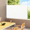 Patio Retractable Side Awning 70.9"x118.1" Cream - Cream