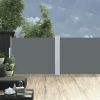 Retractable Side Awning Anthracite 55.1"x393.7" - Anthracite
