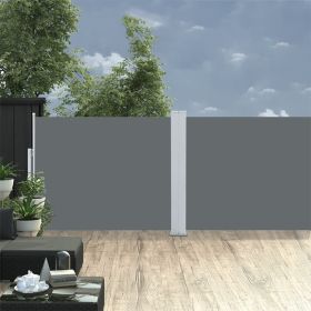 Retractable Side Awning Anthracite 55.1"x393.7" - Anthracite