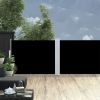Retractable Side Awning Black 47.2"x393.7" - Black
