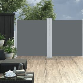 Retractable Side Awning Anthracite 55.1"x236.2" - Anthracite