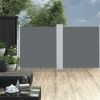 Retractable Side Awning Anthracite 47.2"x236.2" - Anthracite
