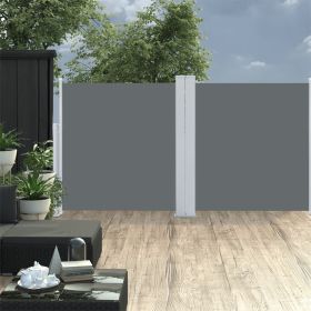 Retractable Side Awning Anthracite 47.2"x236.2" - Anthracite