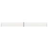 Patio Retractable Side Awning 55.1"x472.4" Cream - Cream