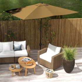 Outdoor beach umbrella / Sun Umbrella (Swiship-Ship)(Prohibited by WalMart) - Coffee