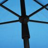 Garden Parasol with Pole 82.7"x55.1" Azure Blue - Blue