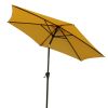 9' Pole Umbrella With Carry Bag, Yellow - as Pic