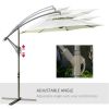 Outdoor beach umbrella/Cantilever Umbrella (Swiship-Ship)(Prohibited by WalMart) - Beige