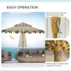 Outdoor beach umbrella (Swiship-Ship)(Prohibited by WalMart) - Brown, Natural Wood Color