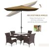 Outdoor beach umbrella / Sun Umbrella (Swiship-Ship)(Prohibited by WalMart) - Coffee