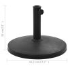 Parasol Base Round Polyresin 22 lb Black - Black