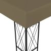 Gazebo 118.1"x118.1" Taupe Fabric - Taupe