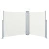 Retractable Side Awning Cream 47.2"x236.2" - Cream
