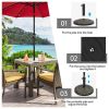 Patio Heavy-Duty Outdoor Stand Bronze Umbrella Base - Bronze A - Umbrella Stands & Bases