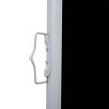 Retractable Side Awning Black 47.2"x393.7" - Black