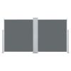 Retractable Side Awning Anthracite 47.2"x236.2" - Anthracite