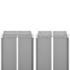 Patio Retractable Side Awning 55.1"x472.4" Anthracite - Anthracite