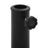 Parasol Base Square Polyresin 26.5 lb Bronze - Grey