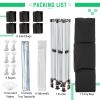 10 x 20 ft Heavy Duty Awning Canopy Pop Up Gazebo Marquee Party Wedding Event Tent with 6 Removable Sidewalls & Carry Bag - White